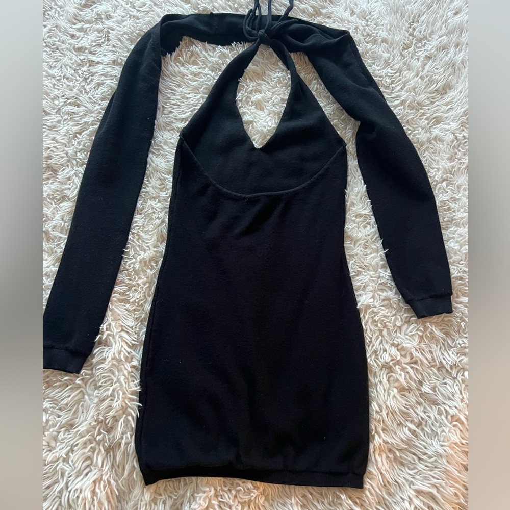 Lioness Black Halter Knit Dress - Picture 4 of 6